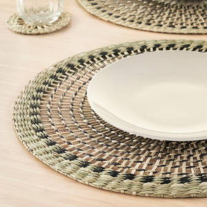 Hot Trendy Round <b>Seagrass</b> <b>Placemat</b> Wicker Tables <b>Placemats</b> for Home Hotel Restaurant Vietnam - Product Image 3