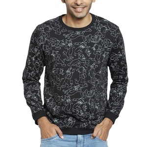 เสื้อสเวตเชิ้ตคอกลมทรงปกติผ้าฟลีซคอตตอนหนานุ่มสำหรับผู้ชาย ปี 2026 พร้อมโลโก้แบบกำหนดเอง  ใส่สบาย แห้งเร็ว เป็นมิตรกับสิ่งแวดล้อม เหมาะสำหรับฤดูใบไม้ผลิ - Product Image 1