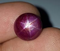 Pierre précieuse naturelle en rubis étoilé violet, cabochon fait main, qualité supérieure, pierre de naissance de juillet, vente en gros, haute précision, haute qualité, 8x8mm