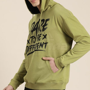 Sudadera con capucha de mezcla de algodón suave para hombres con ajuste relajado y estilo pulóver Sudadera con capucha informal para hombres - Product Image 3