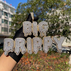 Moissanite Hip Hop Jewelry Ice Out Round Cut Diamond Pendant <b>Necklace</b> <b>for</b> <b>Men</b> & Women 925 Sterling Silver - Product Image 6