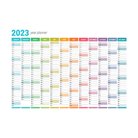 Calendario de Pared 2026, Planificador Anual, Modelo 3, Electrostático, Reutilizable, Escribible y Borrable, para Oficina, Hogar y Escuela