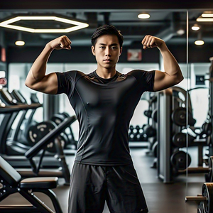 Compression Shorts Manches T-shirts Hommes Ras Du Cou Athlétique Gym Porter Chemise Hommes Personnaliser Noir Compression T-shirts Hommes - Product Image 6