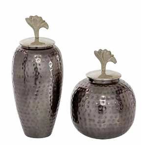 Tarro de urna de aluminio con patrón martillado de Venta caliente con tapa de madera Urna de cremación Contenedor conmemorativo Tarro de urna de metal conmemorativo - Product Image 4