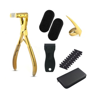 Professional <b>Tape</b> Hair Extensions Pressing Pliers - Micro Link Brazilian Human Hair Styling Kit - Product Image 5