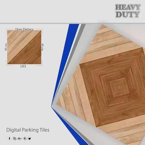 Vistaar marca 400x400mm enclavamiento exterior resistente porcelana 16x16 azulejos de suelo de estacionamiento Digital esmaltados para supermercado Villa - Product Image 6