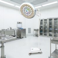 CHYLED500LED Chirurgische Schattenfreie Leuchte 40000-160000 Lux RGB Mobile OP-Lampe 60000 Std. Lebensdauer für Krankenhaus oder Klinik
