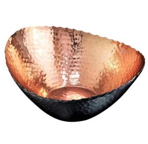 Bol de nourriture de forme personnalisée de qualité créative design moderne cuivre couleur noire décor de table bol de service alimentaire au meilleur prix - Product Image 1