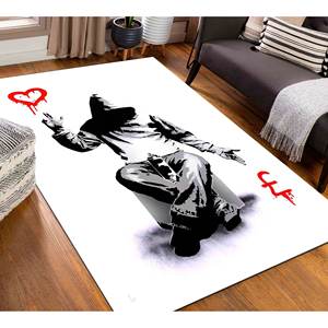 Tapis Banksy Money : Tapis d'intérieur antidérapant lavable en machine, avec poils doux - Product Image 1