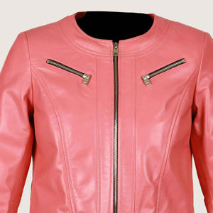 Nueva llegada chaqueta de moda de cuero de alta calidad para mujer nuevo diseño con cremallera Fly Casual manga larga prendas de vestir exteriores femeninas - Product Image 4