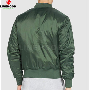 Chaqueta de bombardero de invierno para hombre de alta calidad con cuello levantado MOQ bajo al por mayor - Product Image 6