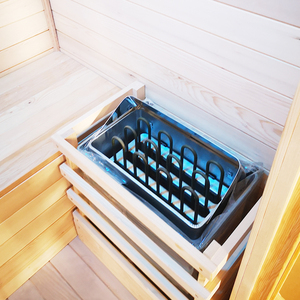 Reputación confiable OEM/ODM Hemlock/madera de cedro rojo 1-2 personas cubo sauna tradicional vapor interior mini sauna con panel de control - Product Image 6