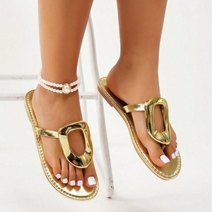 Sandalias Planas Casuales de Cuero para Mujer, Sandalias de Verano Cómodas con Suela Suave Antideslizante para la Playa y Uso Diario - Product Image 4
