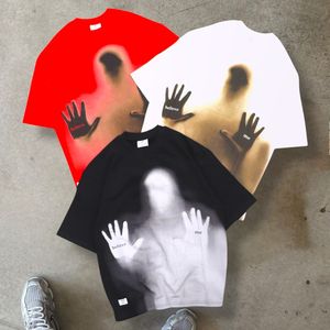 100% algodón Camisetas para hombre Bordado en blanco Alta calidad Impreso Hombres Cantidad Camisetas personalizadas Fabricante y mayorista - Product Image 4