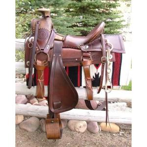 Engrave Designing Cow Hide Leather Horse Race <b>Saddle</b> with Wood Tree Soft Comfortable Finest Quality Pure Leather Best Price - Product Image 6