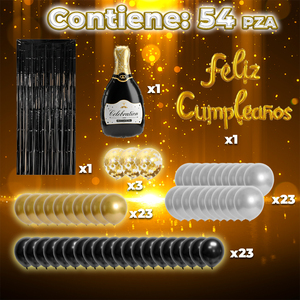 Elegante Kit di Decorazioni per Compleanno da 54 Pezzi, Set di Palloncini in Lattice e Arco per Festa di Primo Compleanno - Product Image 1