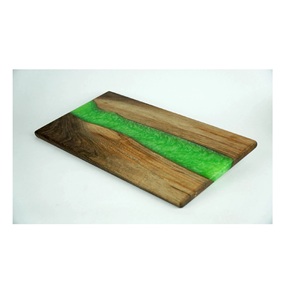 Planche à fromage écologique en bois et résine avec côté vos ustensiles de cuisine et restaurants utilisés pour les Offre Spéciale - Product Image 2