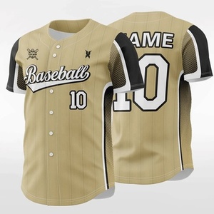 Nuevo Uniforme de Béisbol Personalizado de Manga Corta con Bandera Americana, Unisex, Cuello en V, Impresión por Transferencia de Calor, Secado Rápido - Product Image 1