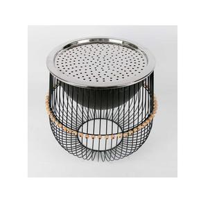 Fantástico diseño Fire Pit Acero inoxidable y hierro gris Powder Coated Fire Pit con soporte de hierro de la India - Product Image 6