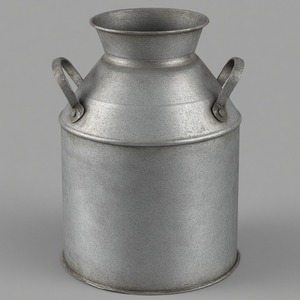 Bidon de lait galvanisé fabriqué à la main pour cuisines de ferme, jardin extérieur, utilisation décorative traditionnelle avec finition antique - Product Image 3