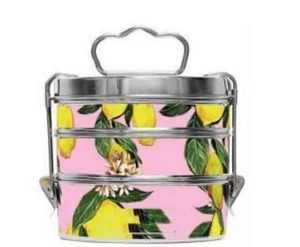 Sale From Indian Vendor Custom Logo Color Design Stainless Steel Pyramid Tiffin with Clip Lock Handle Lunch <b>Box</b> Food Carrier - Product Image 3