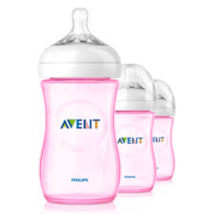 Biberón Rosa Philips Avent 9430416 de 260 ml, Hecho de Plástico PP Natural para Uso Doméstico y al Aire Libre - Product Image 1