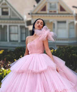 Robe de princesse en tulle bouffant multicouche rose pour bébé personnalisé robe en tulle à longue traîne pour séance photo robe de soirée - Product Image 3