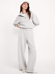 Trendy Style Oversized <b>Women</b> Crop <b>Quarter</b> <b>Zip</b> Turtle Neck Crop sweatshirt Dropshoulder Customizable Sporty Sweatshirt for <b>Women</b> - Product Image 5