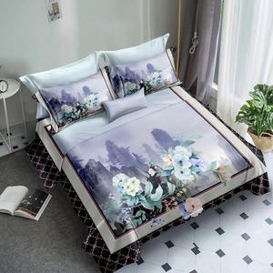 ชุดผ้าปูที่นอนคุณภาพสูง เป็นมิตรกับสิ่งแวดล้อม ผ้าฝ้าย 300 เส้นด้าย พิมพ์ลายพืชแบบดิจิทัล 3 มิติ สีสันปรับแต่งได้ สำหรับห้องนอน - Product Image 4