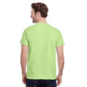 Nouveaux t-shirts unis respirants 100% coton personnalisés pour hommes - Product Image 4