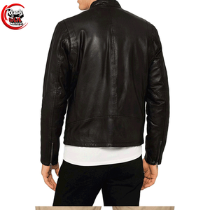 Chaqueta de Motociclista de Cuero para Hombre, Estilo Urbano, Invierno, Personalizada al por Mayor, con Logotipo Grabado, Tela de Lona Impermeable y Transpirable - Product Image 2