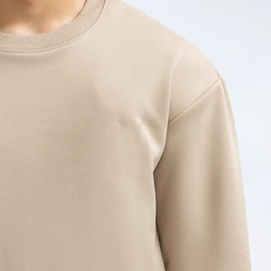 350gsm Men's Cotton Crew Neck Hoodies Regular Fit Casual Pullovers Autumn <b>Sweater</b> Top Winter Fleece Lined Jumper Sweatshirt - Product Image 6