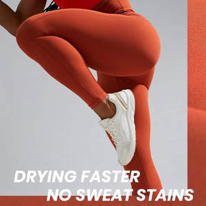 Commande en gros Leggings personnalisés pour femmes collants respirants taille haute pantalons d'entraînement extensibles pour la course et la salle de sport - Product Image 4