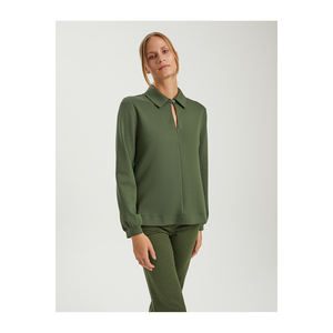 Blusa Cómoda con Cierre de Mezcla de Viscosa para Mujer BGN, Turquía - Product Image 2