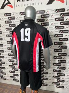 เสื้อกีฬาแขนสั้นสำหรับผู้ชายเสื้อเจอร์ซีบ็อกซี่ขนาดใหญ่พิเศษดีไซน์ตัดและเย็บ - Product Image 5