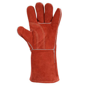 Gants de sécurité en cuir, double paume en cuir de vache, gants de travail industriels, gants de protection pour mécaniciens, gants de soudage à vendre - Product Image 2