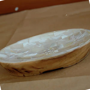 Artesanías de Conchas Marinas de Indonesia, Joyería de Conchas Marinas, Plato Decorativo con Motivos de Conchas Marinas, Tazón Pequeño para Jabón - Product Image 3