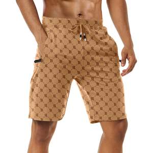 Pantalones cortos de entrenamiento de gimnasio para hombre, pantalones cortos deportivos de entrenamiento transpirables ligeros de secado rápido con cordón para hombre - Product Image 3