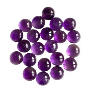 Piedra de amatista natural de calidad de exportación 100% con corte de cabujón redondo excelente piedra preciosa suelta pulida a la venta a precios a granel OEM - Product Image 1