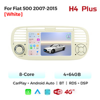 Lecteur multimédia automobile MEKEDE avec écran Android, navigation GPS, Car-play, WiFi, FM pour Fiat 500 2007-2015 de 7 pouces