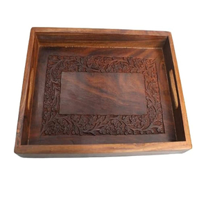 Hot Selling Mango Wooden <b>Tray</b> Home & Hotel Decorative <b>Tray</b> Wooden Serving <b>Tray</b> - Product Image 4