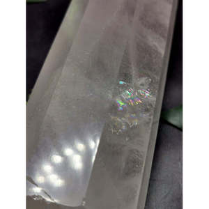 Grande tour/masse de cristal de quartz transparent à 8 faces - sculptures faites à la main - énergie/chakra/reiki - hauteur de 12 pouces (30 cm) et poids de 1,79 kg (3,94 lb) - Product Image 6