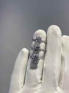 อาร์ตเดคโคทรงกลมตัดเพชรโมอิสซาไนต์แท้แหวนรัศมี925เงินสเตอร์ลิงสำหรับงานแต่งงานหมั้นของขวัญที่ไม่ซ้ำกันสำหรับเธอ - Product Image 2