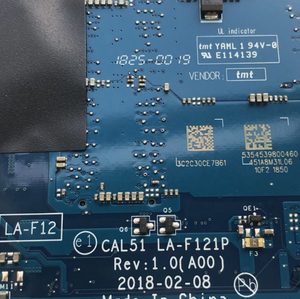 Nueva placa base para ordenador portátil Dell Inspiron 5575 5775 LA-F121P YM2700C4T4MFB 0R9NMC R9NMC - Product Image 3