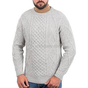 Pulls ras du cou légers pour hommes Plus Size Casual Winter Knitted Private Label-Confortable et respirant - Product Image 1