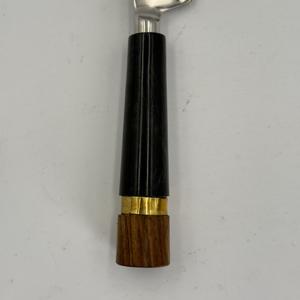 Ensemble de couteaux à beurre en acier inoxydable fabriqués à la main en Inde, nouveau design, couleur blanche et noire, manche en bois et en résine, décoration de table, utilisé - Product Image 5