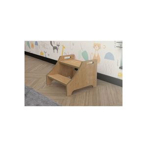 Modern Air Box Wooden <b>Step</b> <b>Stool</b> for Kids & Baby Bath Potty Bathroom Sink Ladder Height Riser - Product Image 4