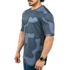 T-shirts de sport personnalisés unis à séchage rapide en maille ouverte, coupe ajustée, pour l'entraînement et le fitness - Product Image 5