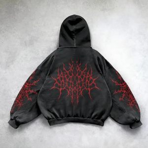 Sweat à capuche zippé en polaire unie pour homme, haute qualité, hiver, 100% coton, respirant, anti-plis, séchage rapide, doublé, 180g - Product Image 2