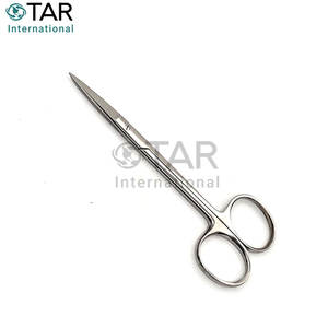 Ciseaux de dissection en acier inoxydable Iris 4,5 pouces Pointe fine droite Instruments chirurgicaux médicaux Laboratoire médical Ophtalmique - Product Image 3